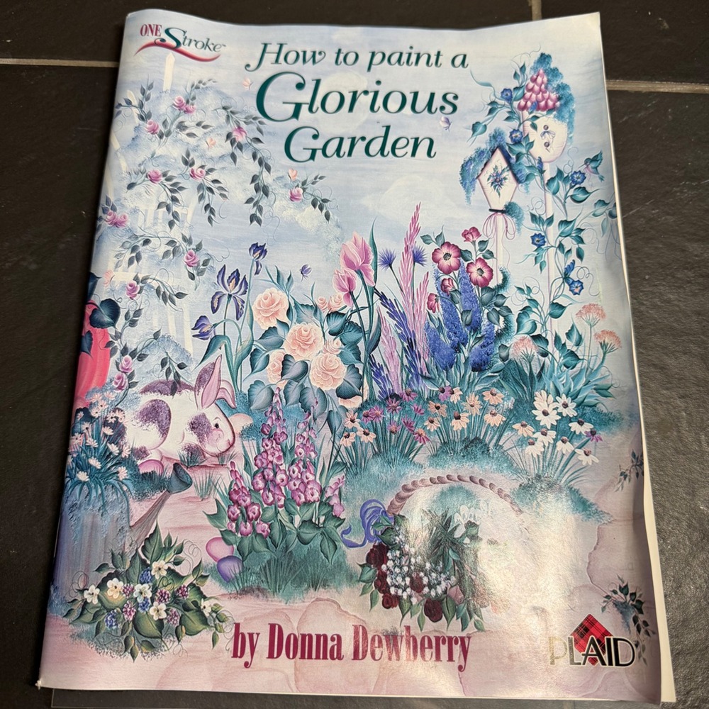 Donna Dewberry One Stroke How to Paint a Glorious Garden Book Plaid AD190BOOK